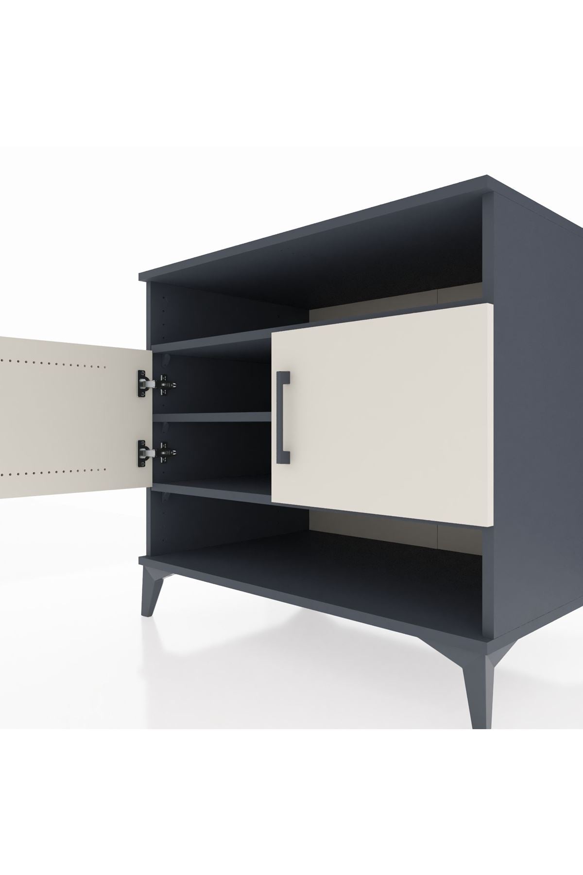 Kronos Şifonyer 3 Raflı 2 Kapaklı 88x59x80 - S69M024V4C