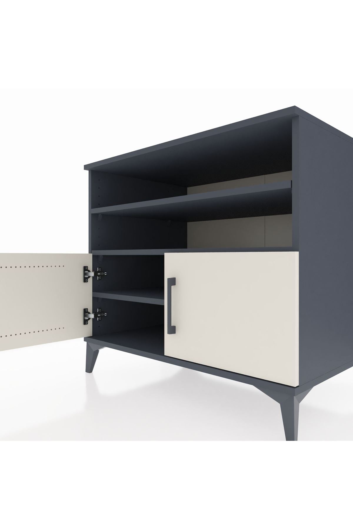 Kronos Şifonyer 3 Raflı 2 Kapaklı 88x59x80 - S69M025V4C
