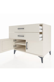 Kronos Şifonyer Tek Raflı 2 Çekmeceli 2 Kapaklı 88x59x80 - S69M026V1C