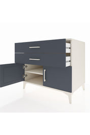 Kronos Şifonyer Tek Raflı 2 Çekmeceli 2 Kapaklı 88x59x80 - S69M026V2C