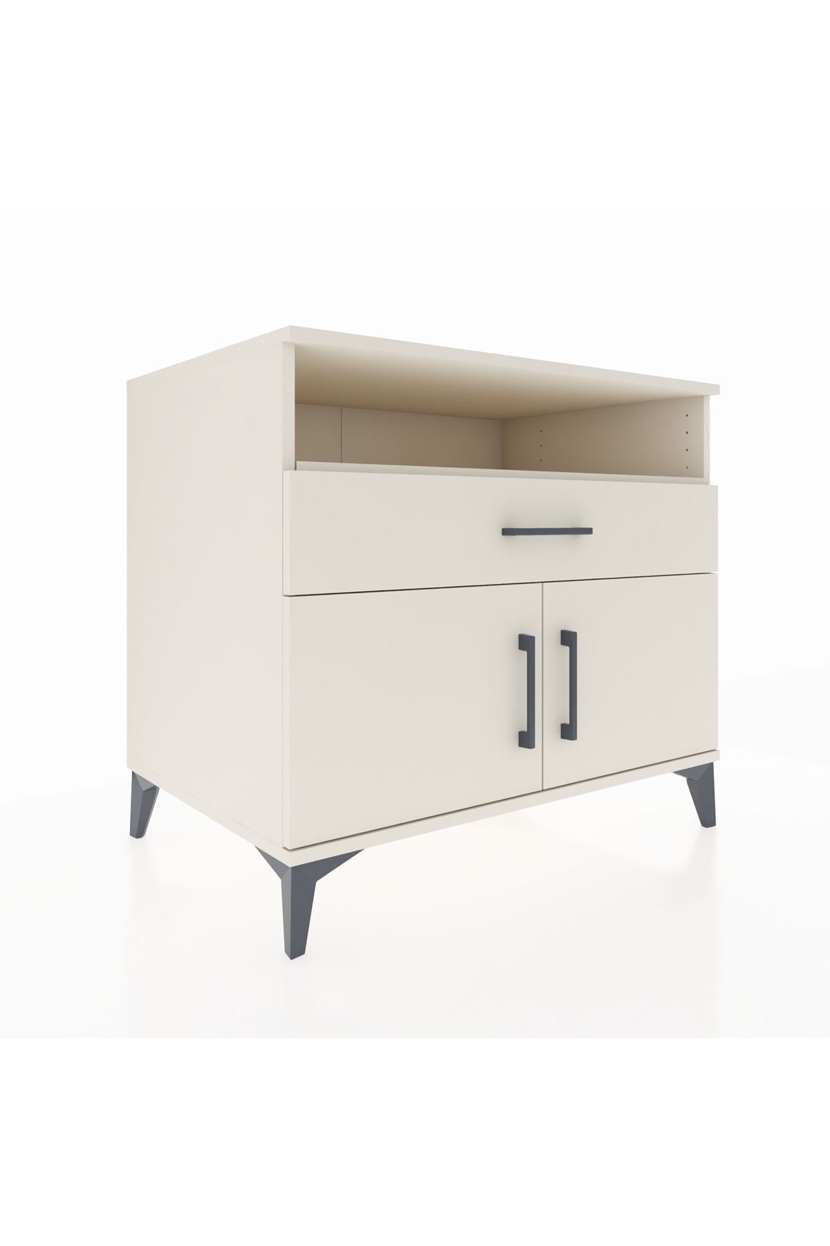 Kronos Şifonyer 2 Raflı Tek Çekmeceli 2 Kapaklı 88x59x80 - S69M027V1C