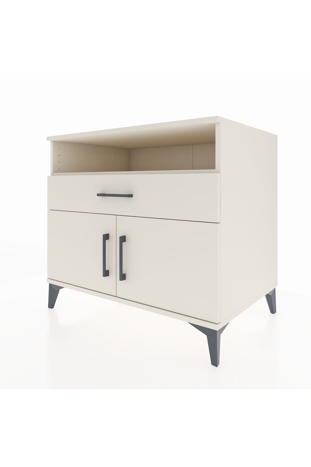 Kronos Şifonyer 2 Raflı Tek Çekmeceli 2 Kapaklı 88x59x80 - S69M027V1C