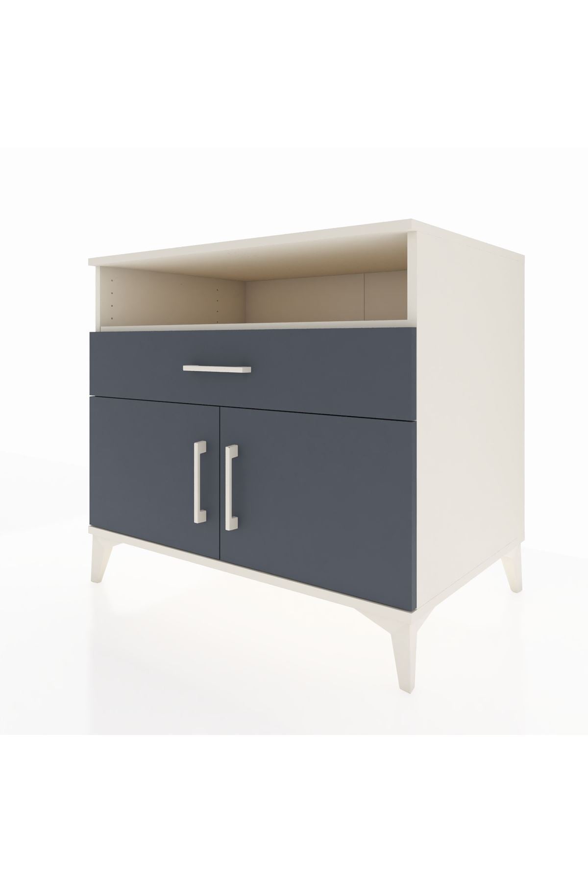 Kronos Şifonyer 2 Raflı Tek Çekmeceli 2 Kapaklı 88x59x80 - S69M027V2C