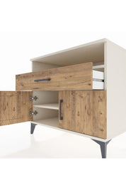 Kronos Şifonyer 2 Raflı Tek Çekmeceli 2 Kapaklı 88x59x80 - S69M027V3C