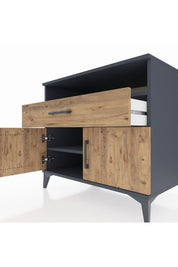 Kronos Şifonyer 2 Raflı Tek Çekmeceli 2 Kapaklı 88x59x80 - S69M027V6C