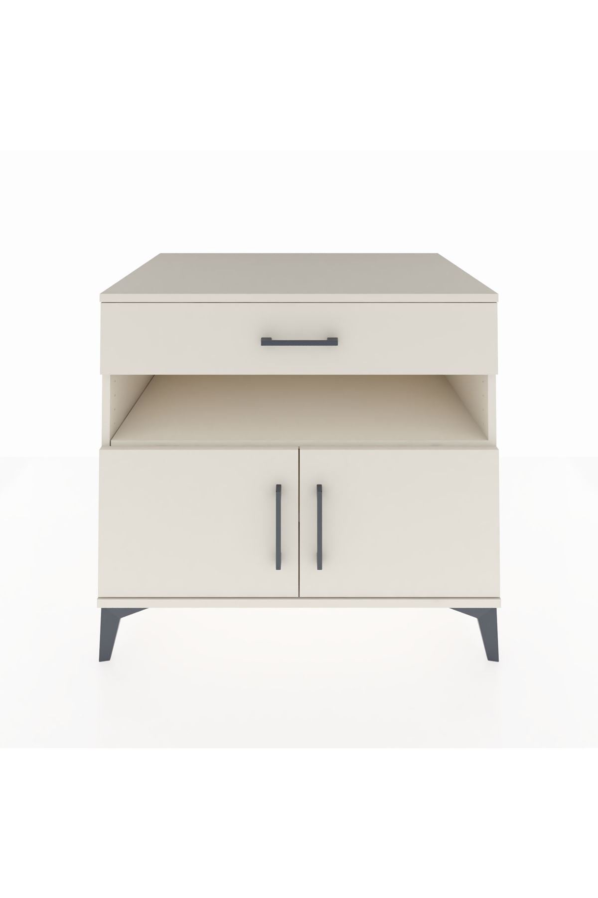 Kronos Şifonyer 2 Raflı Tek Çekmeceli 2 Kapaklı 88x59x80 - S69M028V1C