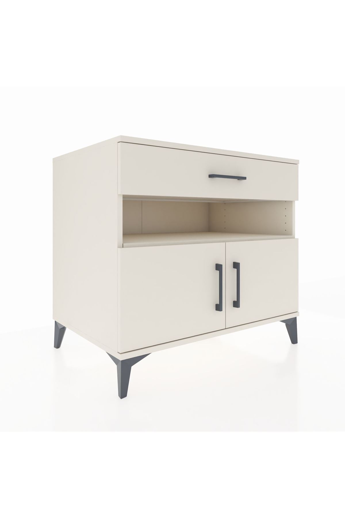 Kronos Şifonyer 2 Raflı Tek Çekmeceli 2 Kapaklı 88x59x80 - S69M028V1C