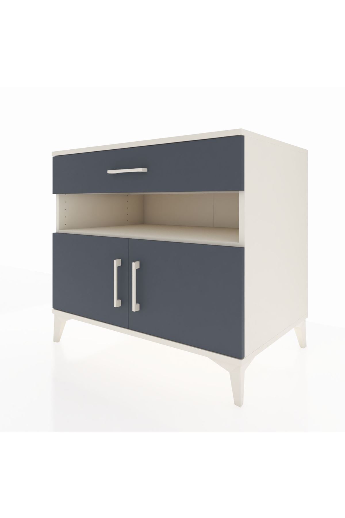 Kronos Şifonyer 2 Raflı Tek Çekmeceli 2 Kapaklı 88x59x80 - S69M028V2C
