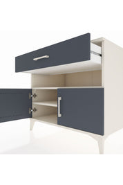Kronos Şifonyer 2 Raflı Tek Çekmeceli 2 Kapaklı 88x59x80 - S69M028V2C