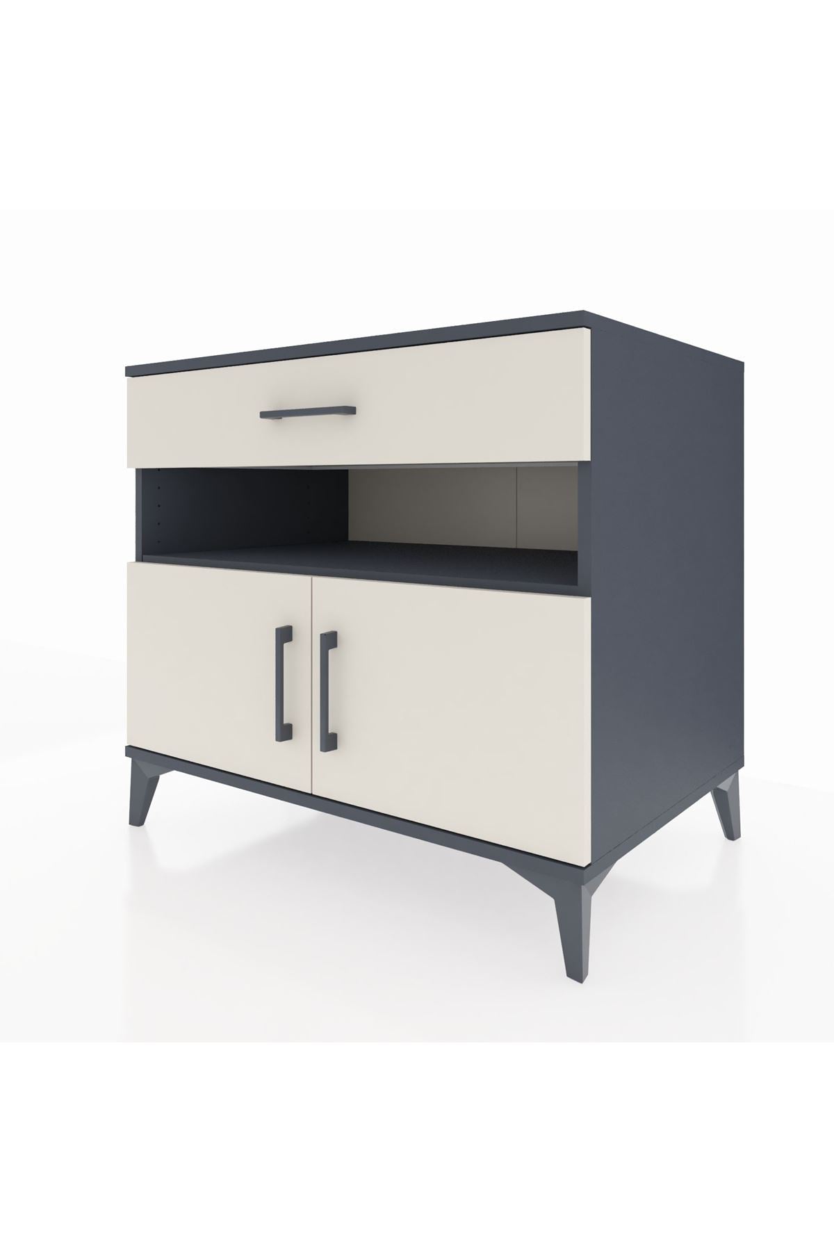 Kronos Şifonyer 2 Raflı Tek Çekmeceli 2 Kapaklı 88x59x80 - S69M028V4C