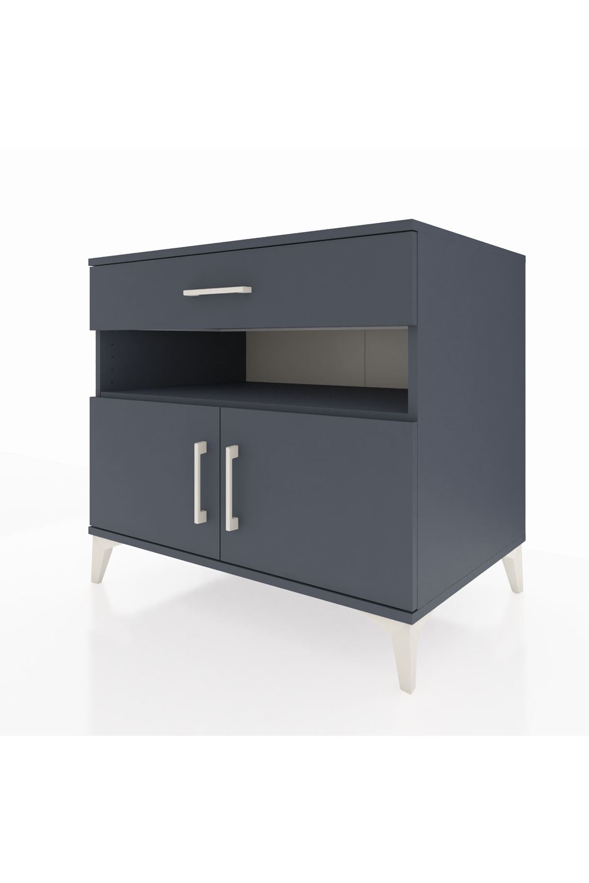Kronos Şifonyer 2 Raflı Tek Çekmeceli 2 Kapaklı 88x59x80 - S69M028V5C