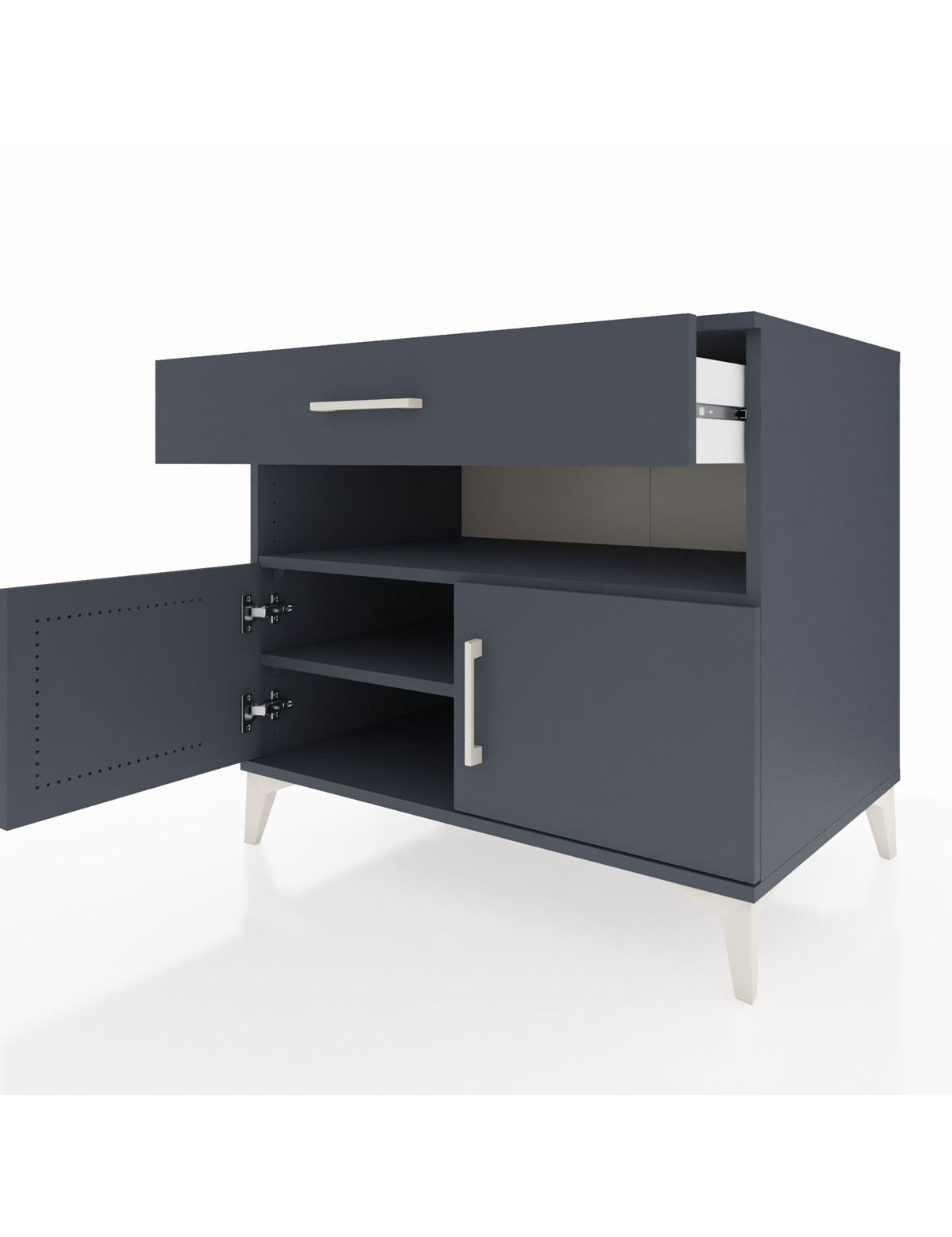 Kronos Şifonyer 2 Raflı Tek Çekmeceli 2 Kapaklı 88x59x80 - S69M028V5C