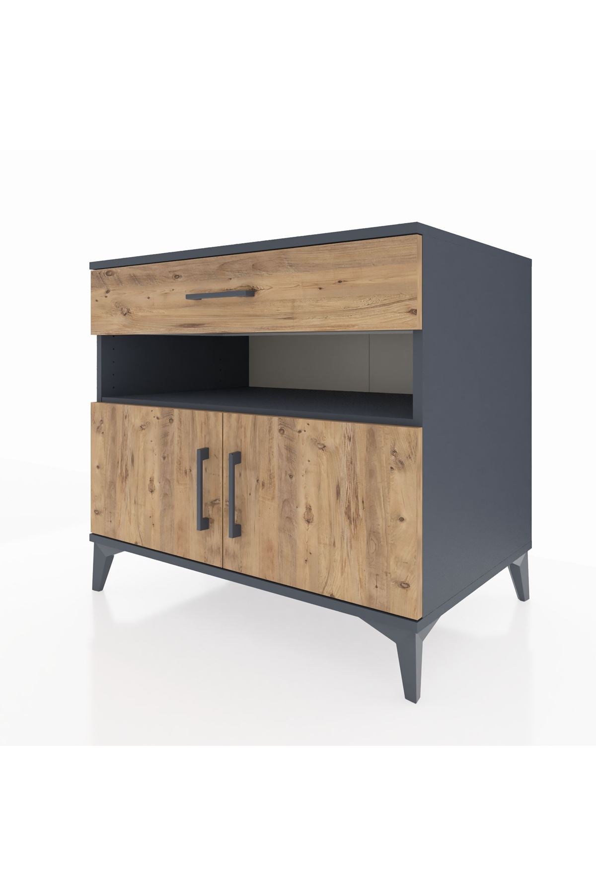 Kronos Şifonyer 2 Raflı Tek Çekmeceli 2 Kapaklı 88x59x80 - S69M028V6C