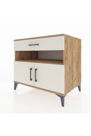 Kronos Şifonyer 2 Raflı Tek Çekmeceli 2 Kapaklı 88x59x80 - S69M028V7C