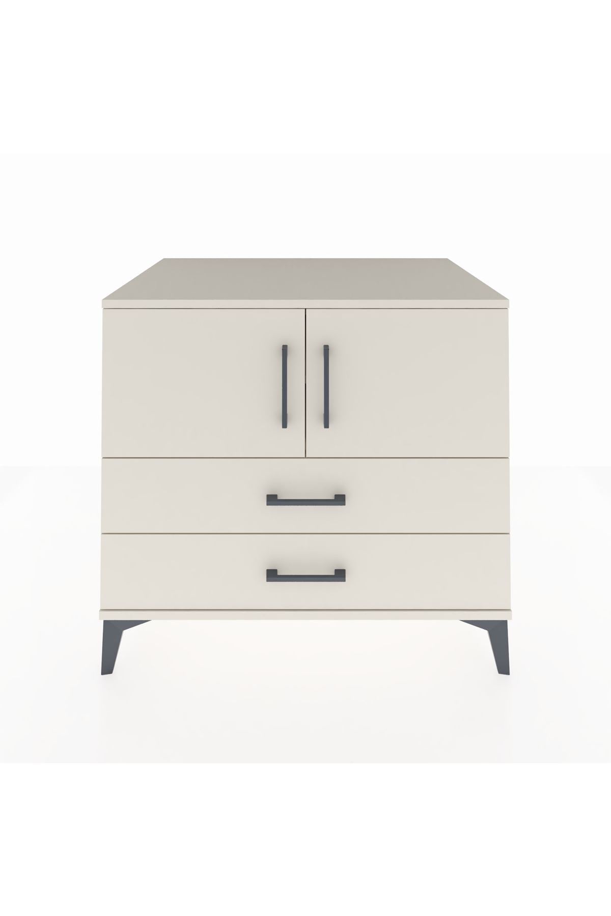 Kronos Şifonyer 2 Raflı 2 Çekmeceli 2 Kapaklı 88x59x80 - S69M029V1C