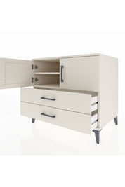 Kronos Şifonyer 2 Raflı 2 Çekmeceli 2 Kapaklı 88x59x80 - S69M029V1C