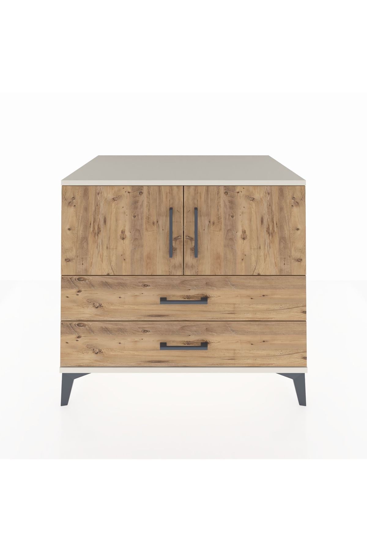 Kronos Şifonyer 2 Raflı 2 Çekmeceli 2 Kapaklı 88x59x80 - S69M029V3C