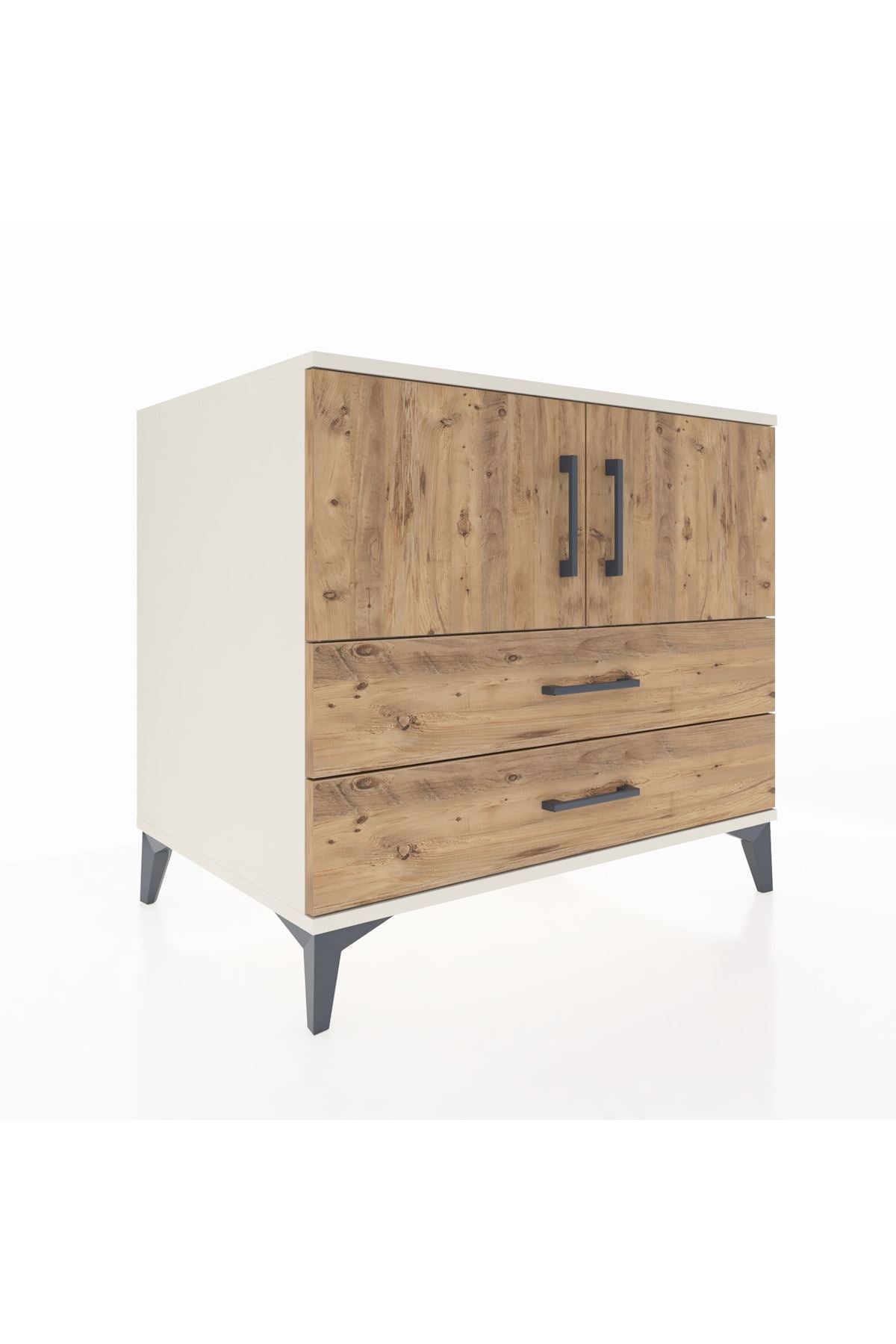 Kronos Şifonyer 2 Raflı 2 Çekmeceli 2 Kapaklı 88x59x80 - S69M029V3C