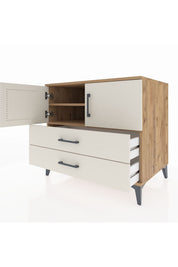 Kronos Şifonyer 2 Raflı 2 Çekmeceli 2 Kapaklı 88x59x80 - S69M029V7C