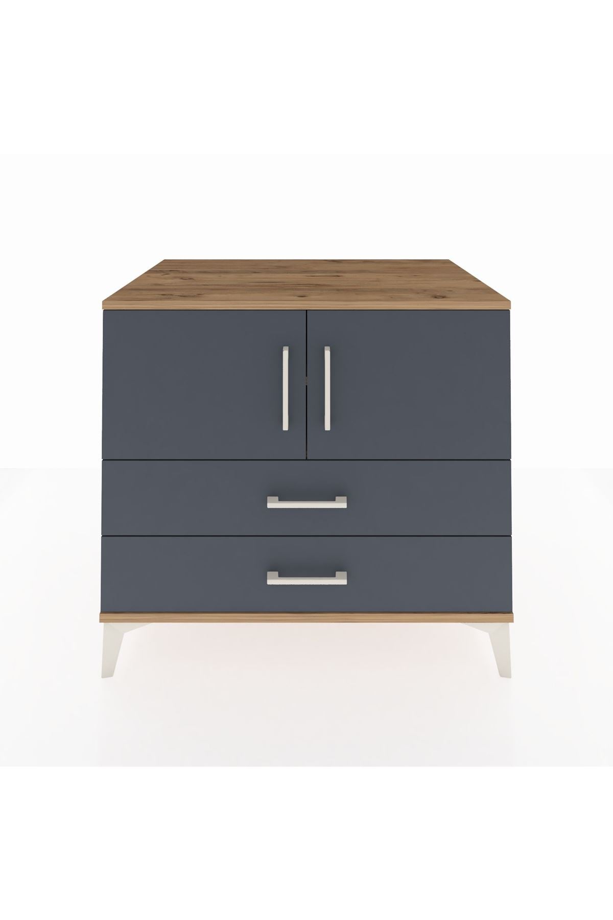 Kronos Şifonyer 2 Raflı 2 Çekmeceli 2 Kapaklı 88x59x80 - S69M029V8C