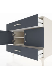 Kronos Şifonyer 2 Raflı 2 Çekmeceli 2 Kapaklı 88x59x80 - S69M030V2C