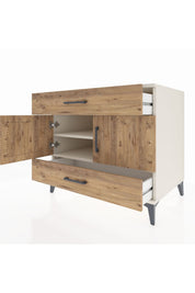Kronos Şifonyer 2 Raflı 2 Çekmeceli 2 Kapaklı 88x59x80 - S69M030V3C