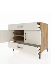 Kronos Şifonyer 2 Raflı 2 Çekmeceli 2 Kapaklı 88x59x80 - S69M030V7C
