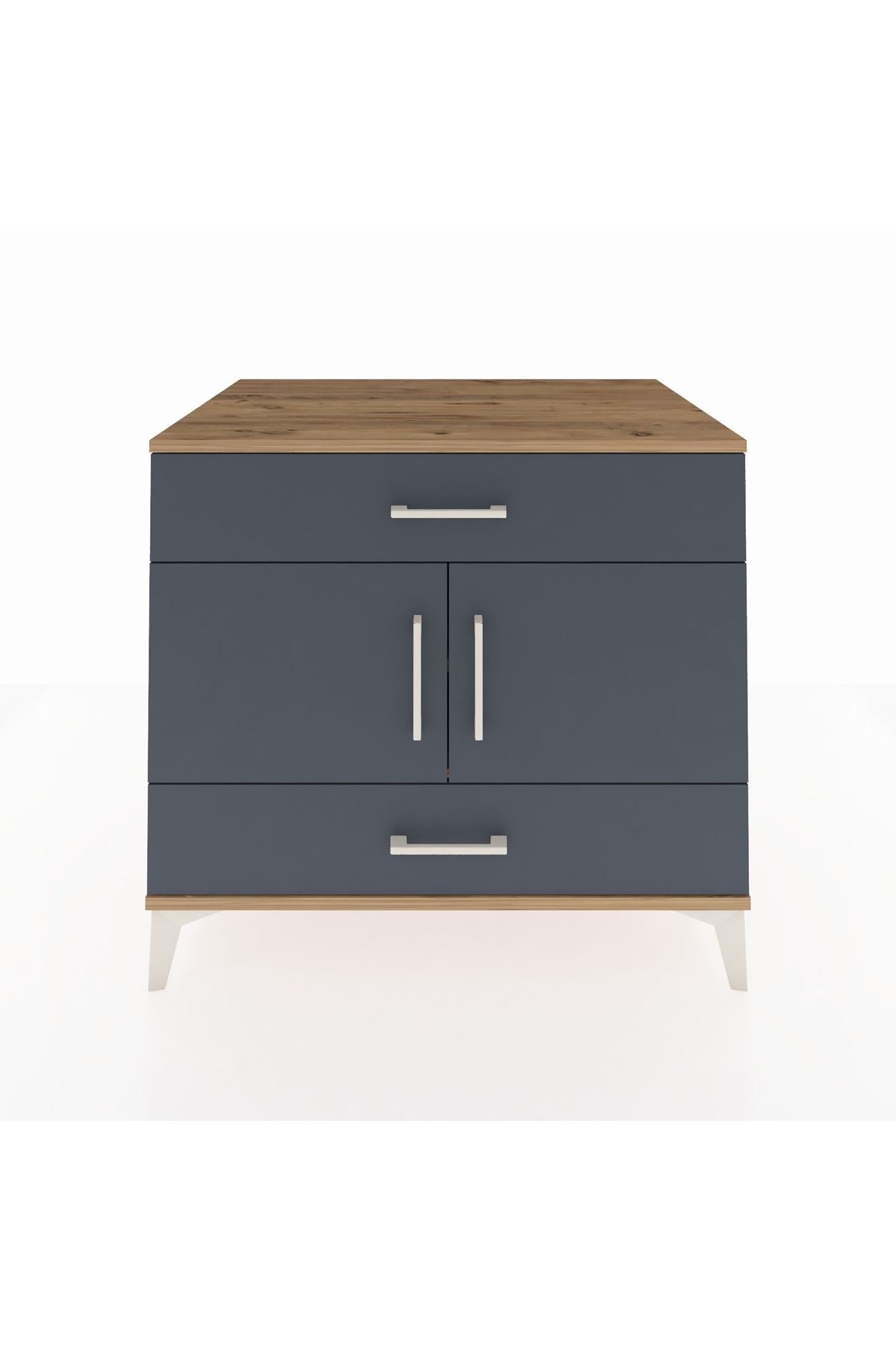 Kronos Şifonyer 2 Raflı 2 Çekmeceli 2 Kapaklı 88x59x80 - S69M030V8C
