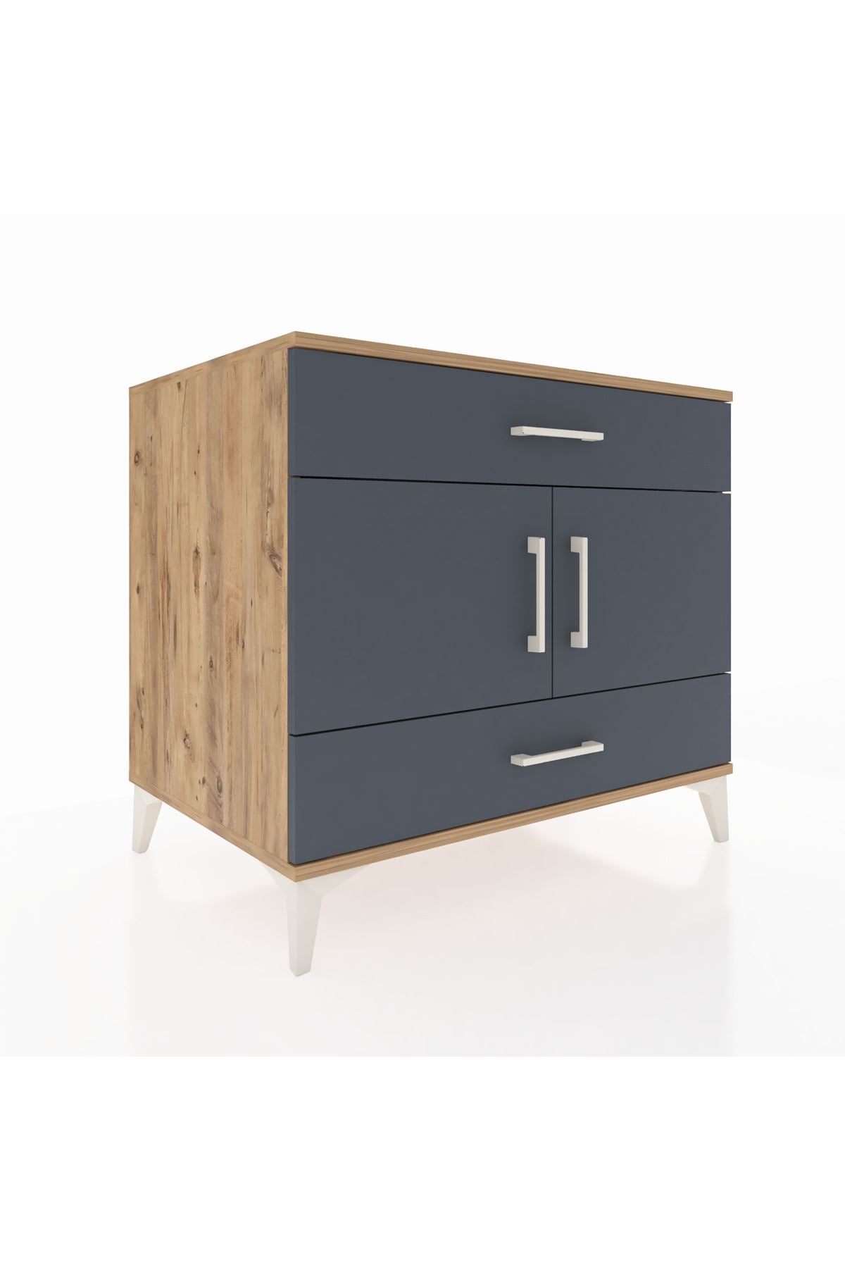 Kronos Şifonyer 2 Raflı 2 Çekmeceli 2 Kapaklı 88x59x80 - S69M030V8C