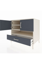 Kronos Şifonyer 3 Raflı Tek Çekmeceli 2 Kapaklı 88x59x80 - S69M031V2C