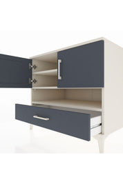 Kronos Şifonyer 3 Raflı Tek Çekmeceli 2 Kapaklı 88x59x80 - S69M031V2C