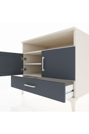 Kronos Şifonyer 3 Raflı Tek Çekmeceli 2 Kapaklı 88x59x80 - S69M032V2C