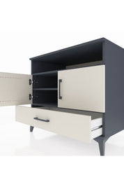 Kronos Şifonyer 3 Raflı Tek Çekmeceli 2 Kapaklı 88x59x80 - S69M032V4C