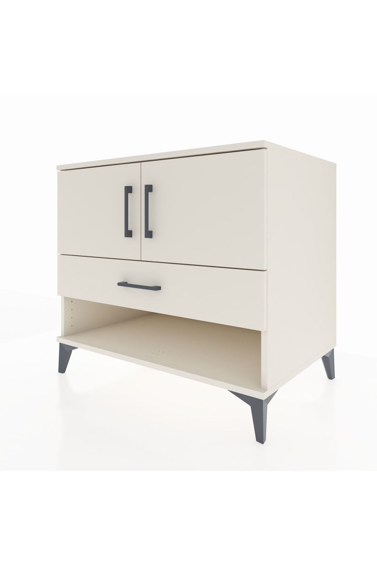Kronos Şifonyer 2 Raflı Tek Çekmeceli 2 Kapaklı 88x59x80 - S69M033V1C