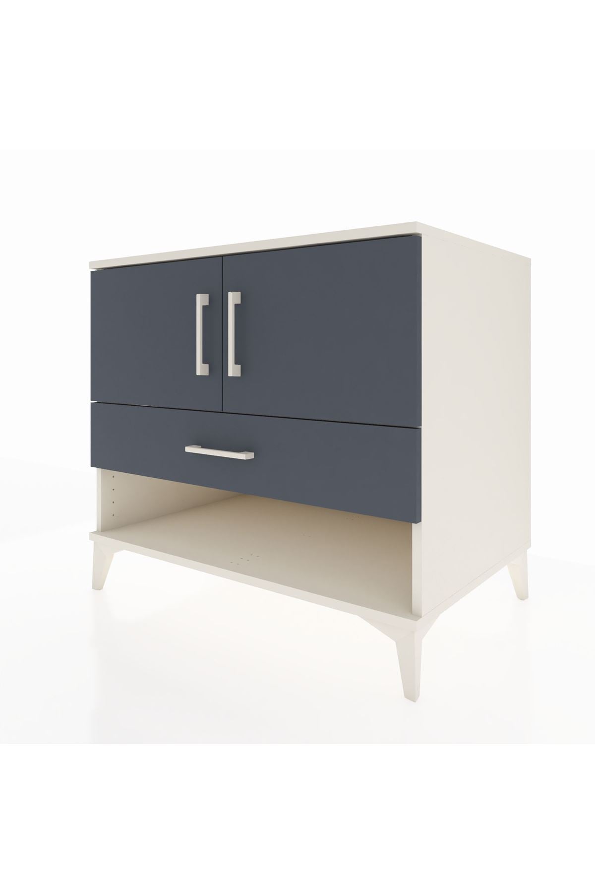 Kronos Şifonyer 2 Raflı Tek Çekmeceli 2 Kapaklı 88x59x80 - S69M033V2C