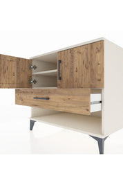 Kronos Şifonyer 2 Raflı Tek Çekmeceli 2 Kapaklı 88x59x80 - S69M033V3C