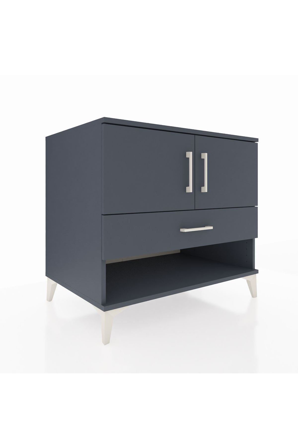 Kronos Şifonyer 2 Raflı Tek Çekmeceli 2 Kapaklı 88x59x80 - S69M033V5C