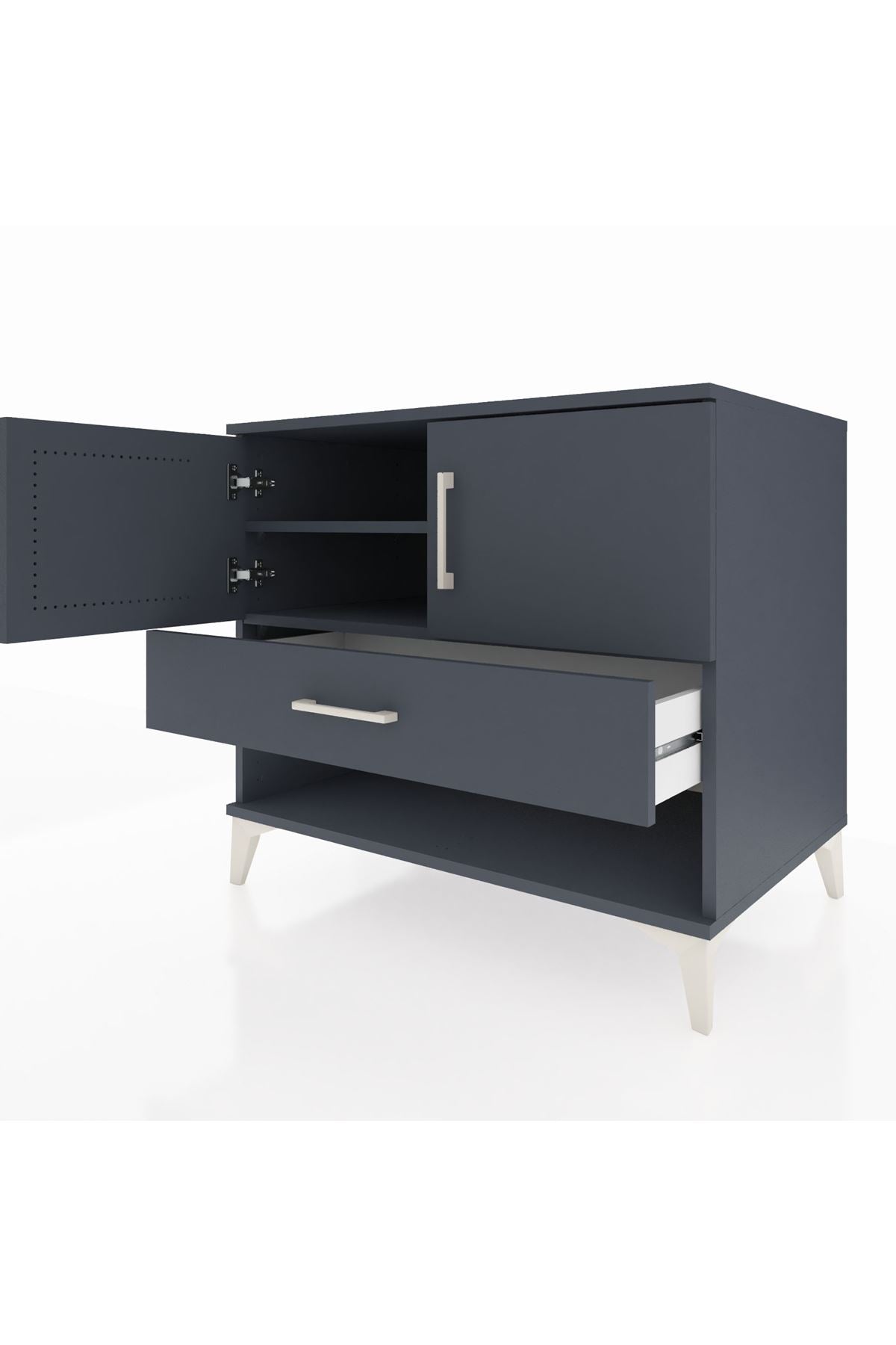 Kronos Şifonyer 2 Raflı Tek Çekmeceli 2 Kapaklı 88x59x80 - S69M033V5C