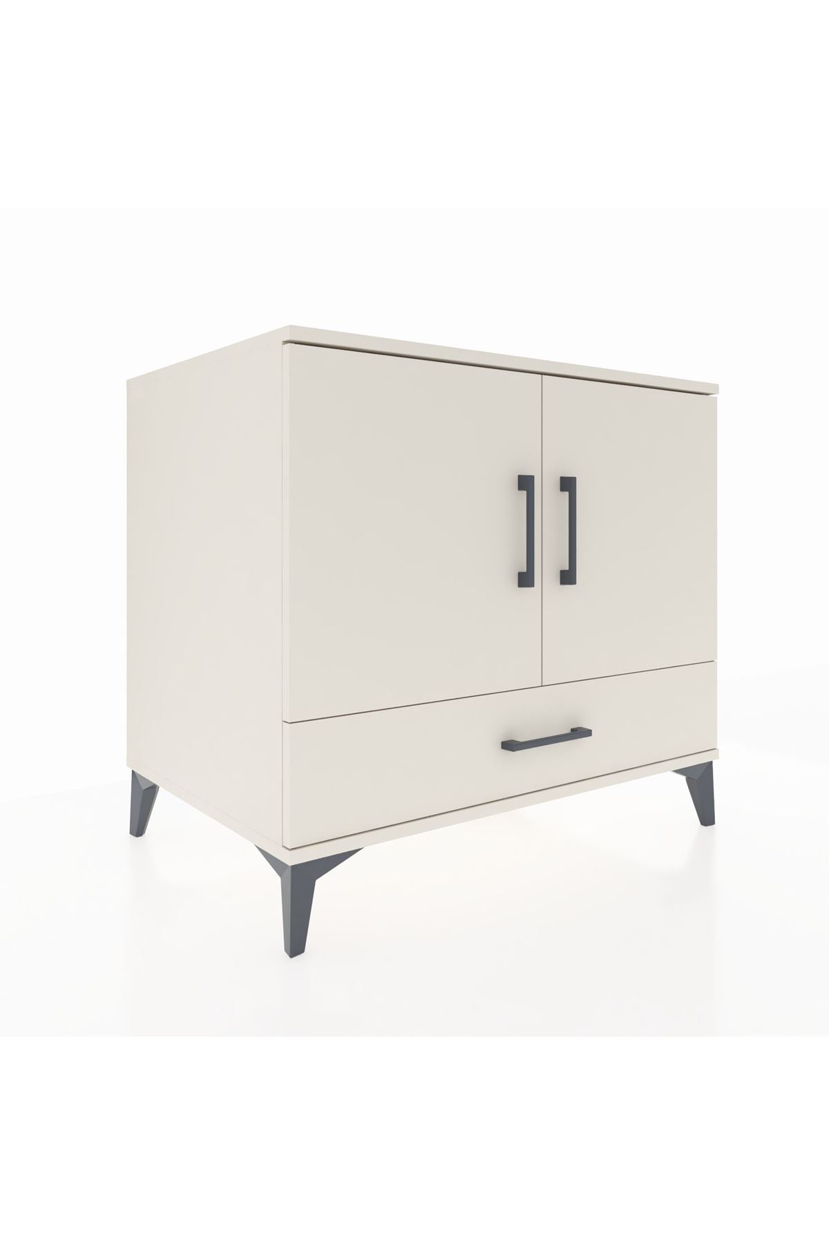 Kronos Şifonyer 2 Raflı Tek Çekmeceli 2 Kapaklı 88x59x80 - S69M034V1C