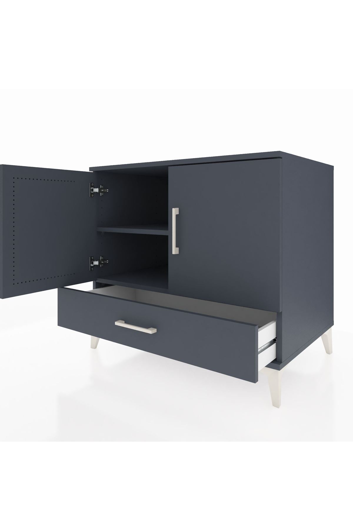 Kronos Şifonyer 2 Raflı Tek Çekmeceli 2 Kapaklı 88x59x80 - S69M034V5C