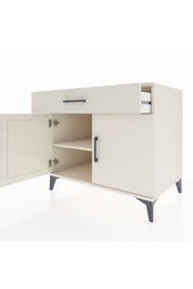 Kronos Şifonyer Tek Raflı Tek Çekmeceli 2 Kapaklı 88x59x80 - S69M035V1C