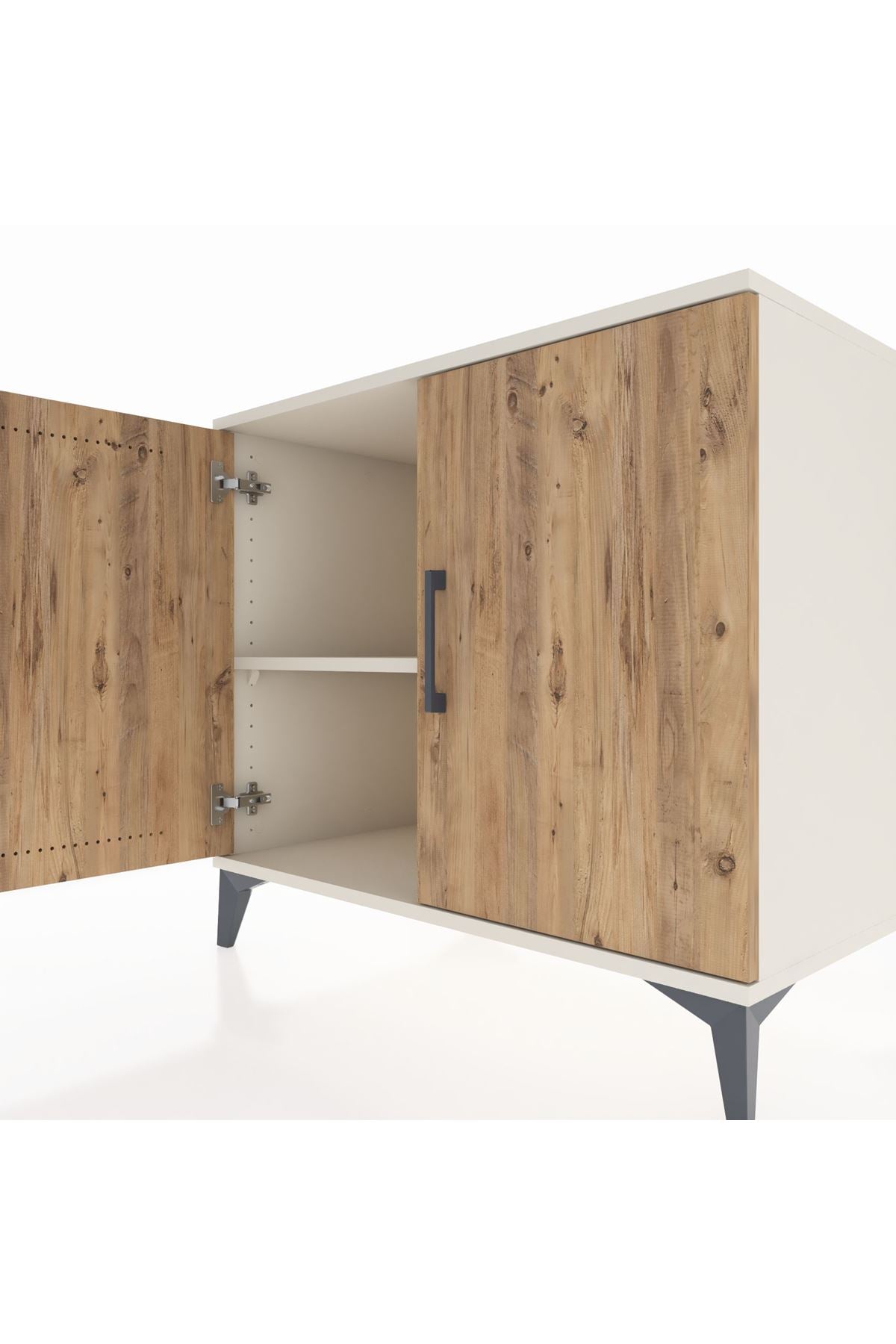 Kronos Şifonyer Tek Raflı 2 Kapaklı 88x59x80 - S69M039V3C
