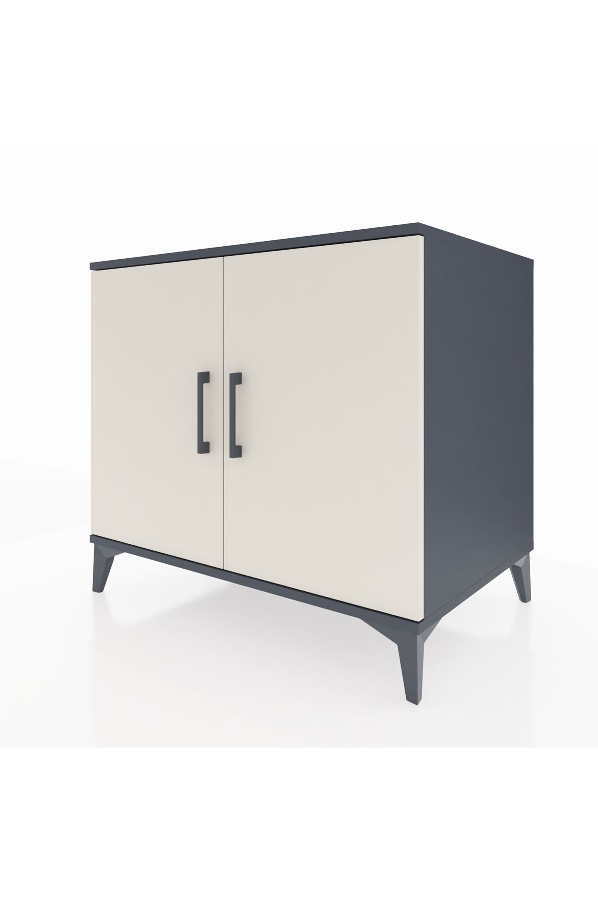 Kronos Şifonyer Tek Raflı 2 Kapaklı 88x59x80 - S69M039V4C
