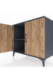 Kronos Şifonyer Tek Raflı 2 Kapaklı 88x59x80 - S69M039V6C