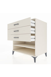Kronos Şifonyer Tek Raflı 3 Çekmeceli 88x59x96 - S70M003V1C