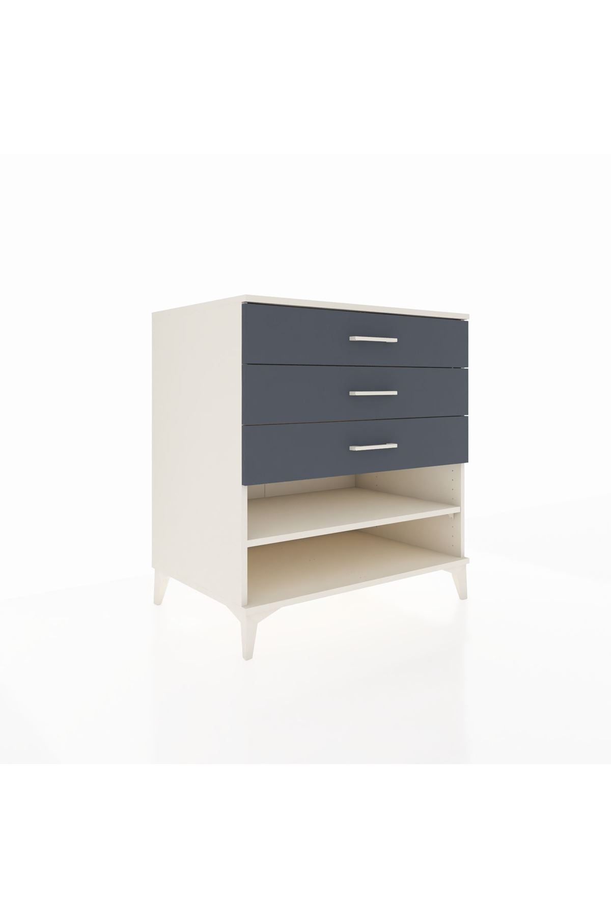 Kronos Şifonyer Tek Raflı 3 Çekmeceli 88x59x96 - S70M003V2C