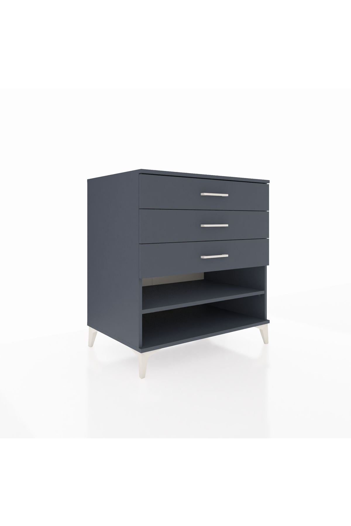 Kronos Şifonyer Tek Raflı 3 Çekmeceli 88x59x96 - S70M003V5C