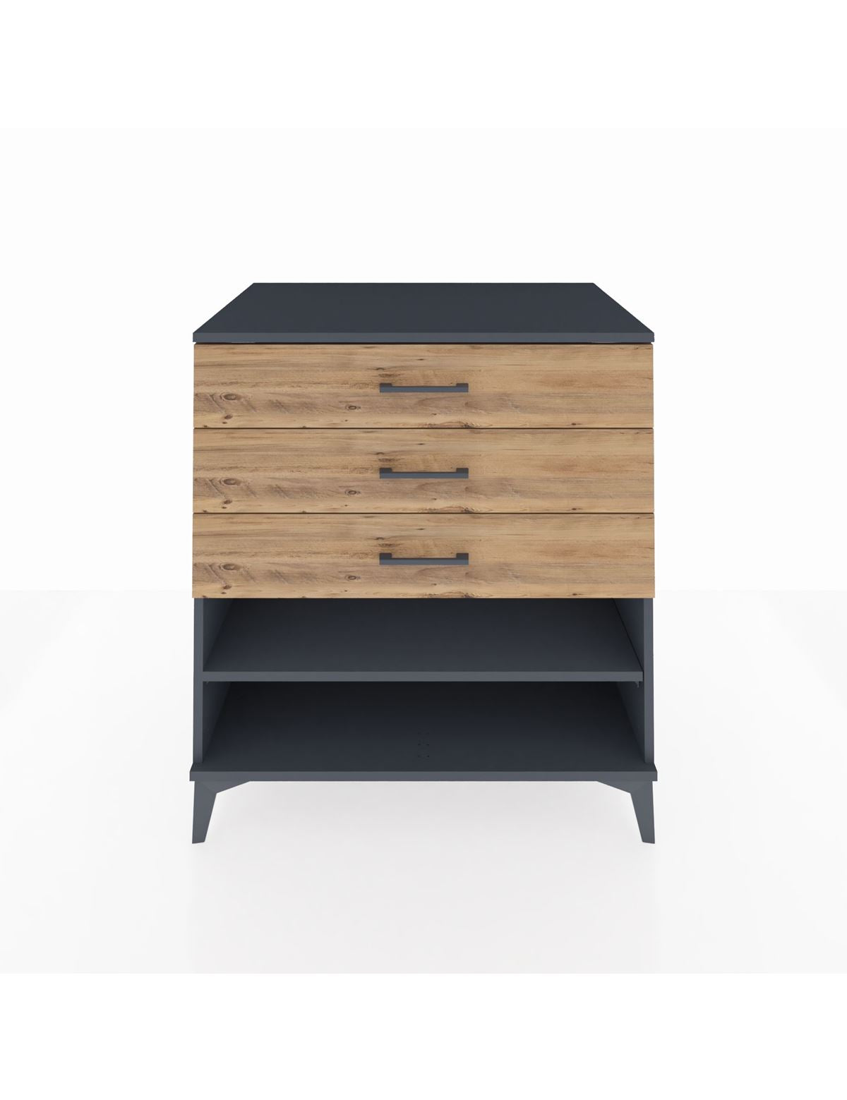 Kronos Şifonyer Tek Raflı 3 Çekmeceli 88x59x96 - S70M003V6C