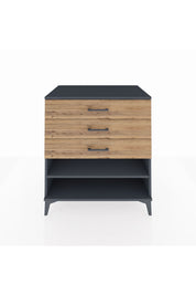 Kronos Şifonyer Tek Raflı 3 Çekmeceli 88x59x96 - S70M003V6C