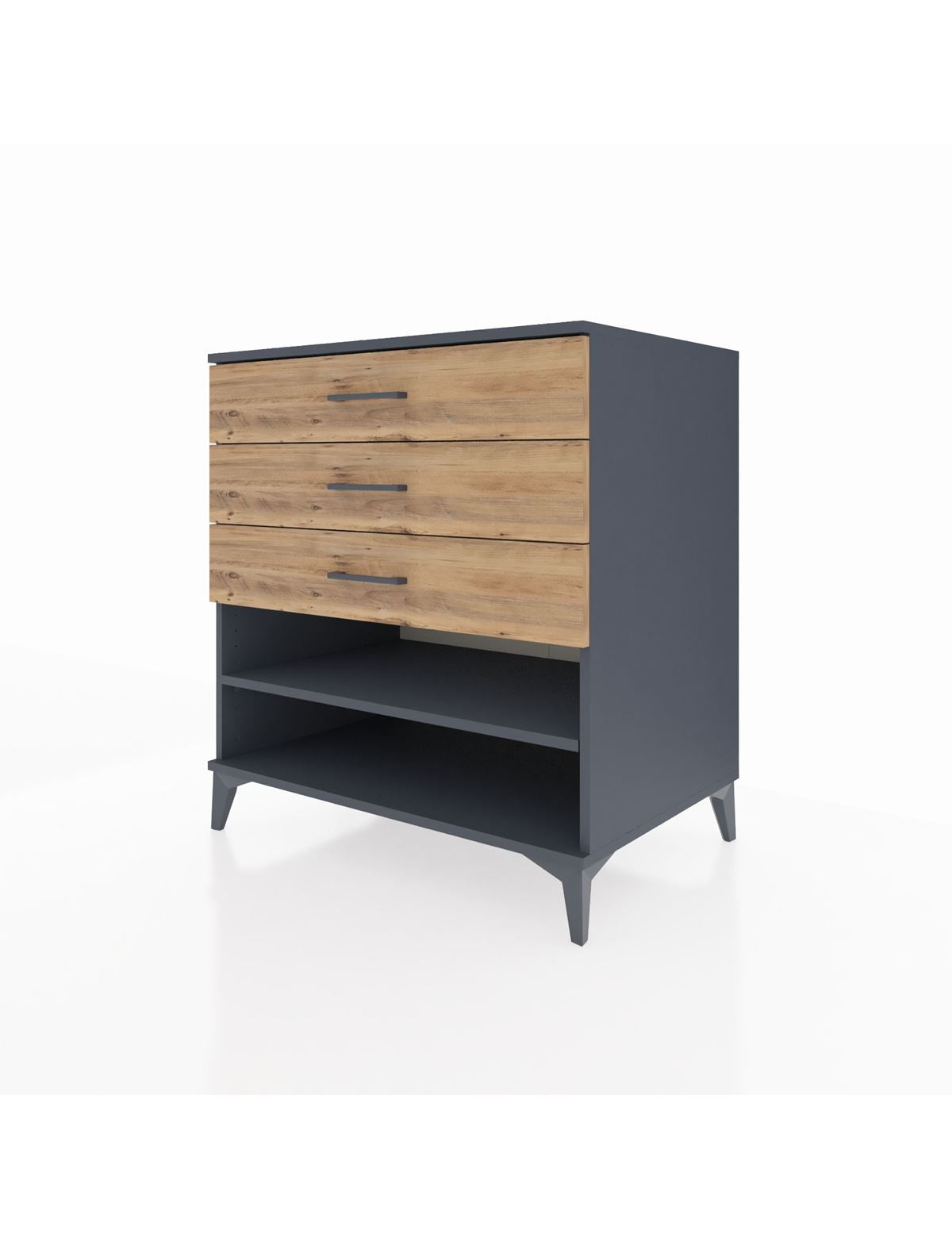 Kronos Şifonyer Tek Raflı 3 Çekmeceli 88x59x96 - S70M003V6C